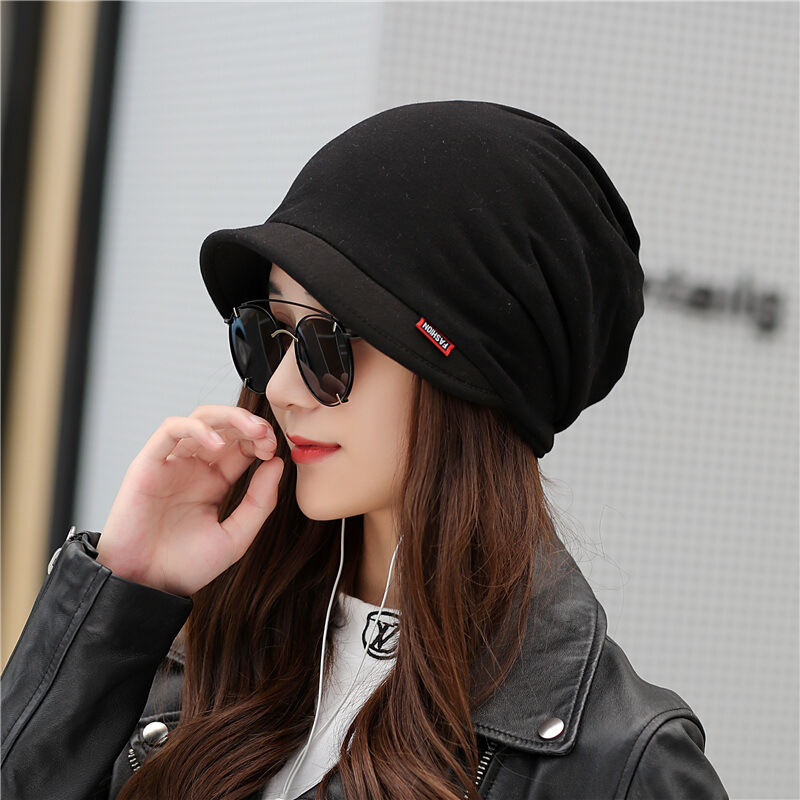 Màu Mũ Hàn Quốc Mới Mũ Nữ Có Dọc Theo Ấm Mũ Thời Trang Đa Chức Năng Ngoài Trời Lạnh Mũ thumbnail