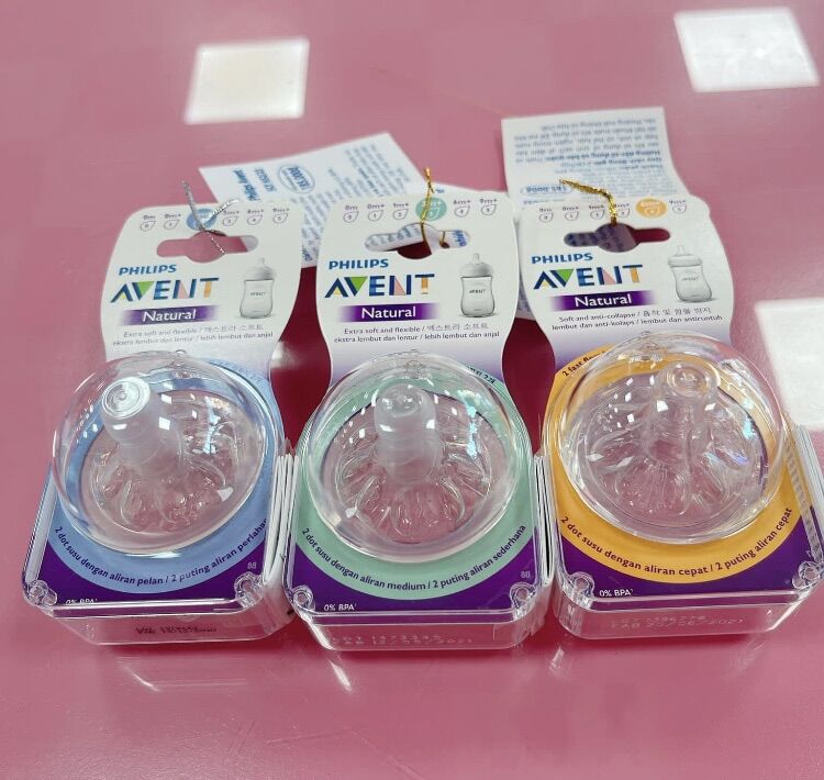 Núm ty philips avent mẫu mới size 1 2 3 4 y cut