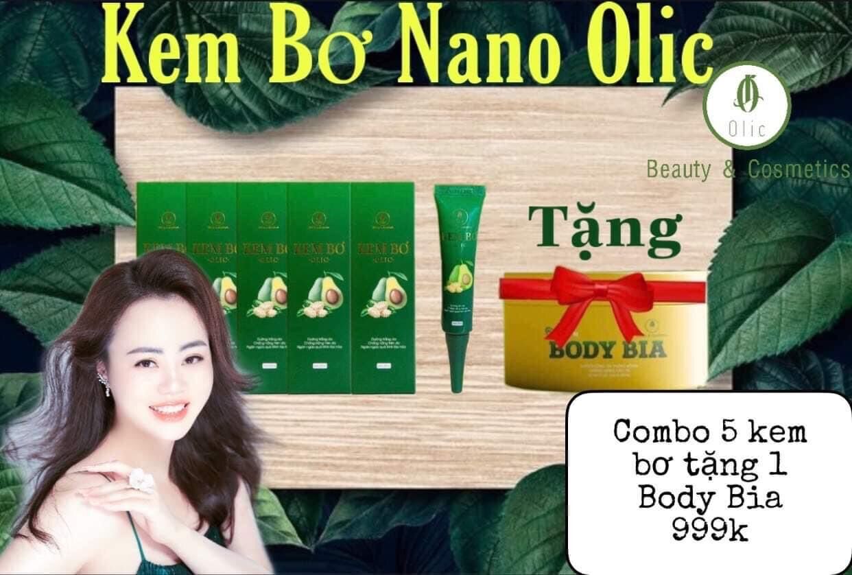 [5 Kem Bơ, 1 Body] Kem bơ cấy trắng Nano Olic 3in1