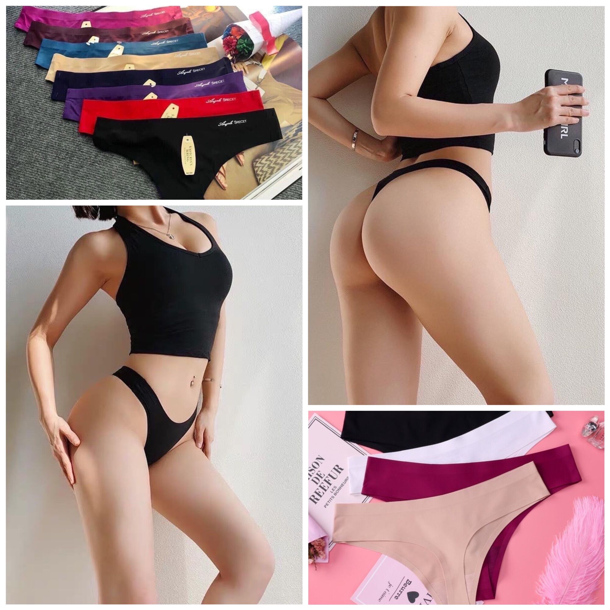 Quần lọt khe su trơn-sexi-quần không đường may mịn mát