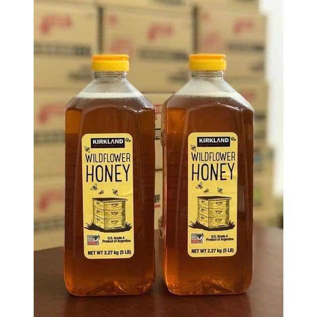 HSD 24 07 2025 Mật ong cúa Mỹ Kirkland Signature Wildflower Honey 2.27kg