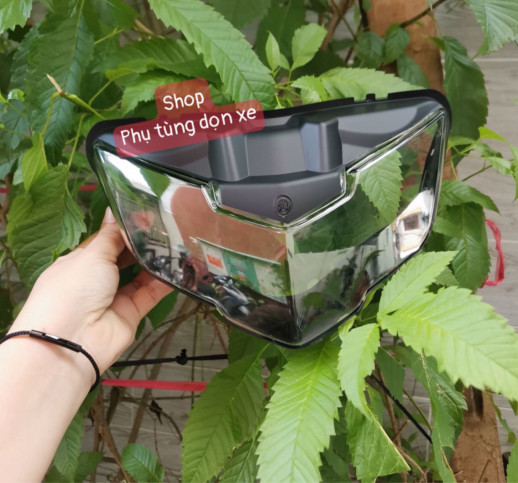 Mica choá đèn trước exciter 2019 loại dày , có sơn sẵn