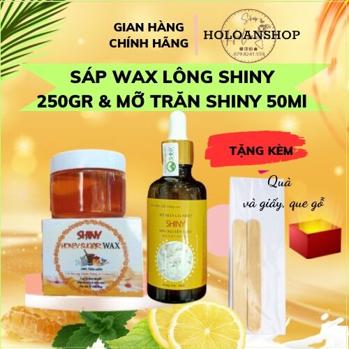 Combo triệt lông vĩnh viễn Wax Shiny và Mỡ Trăn
