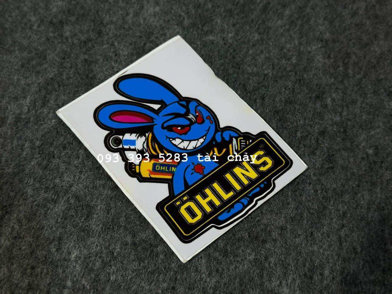 [ 1 MIẾNG ] TEM STICKER THỎ OHNLINS DÁN ĐƯỢC NHIỀU VI TRÍ