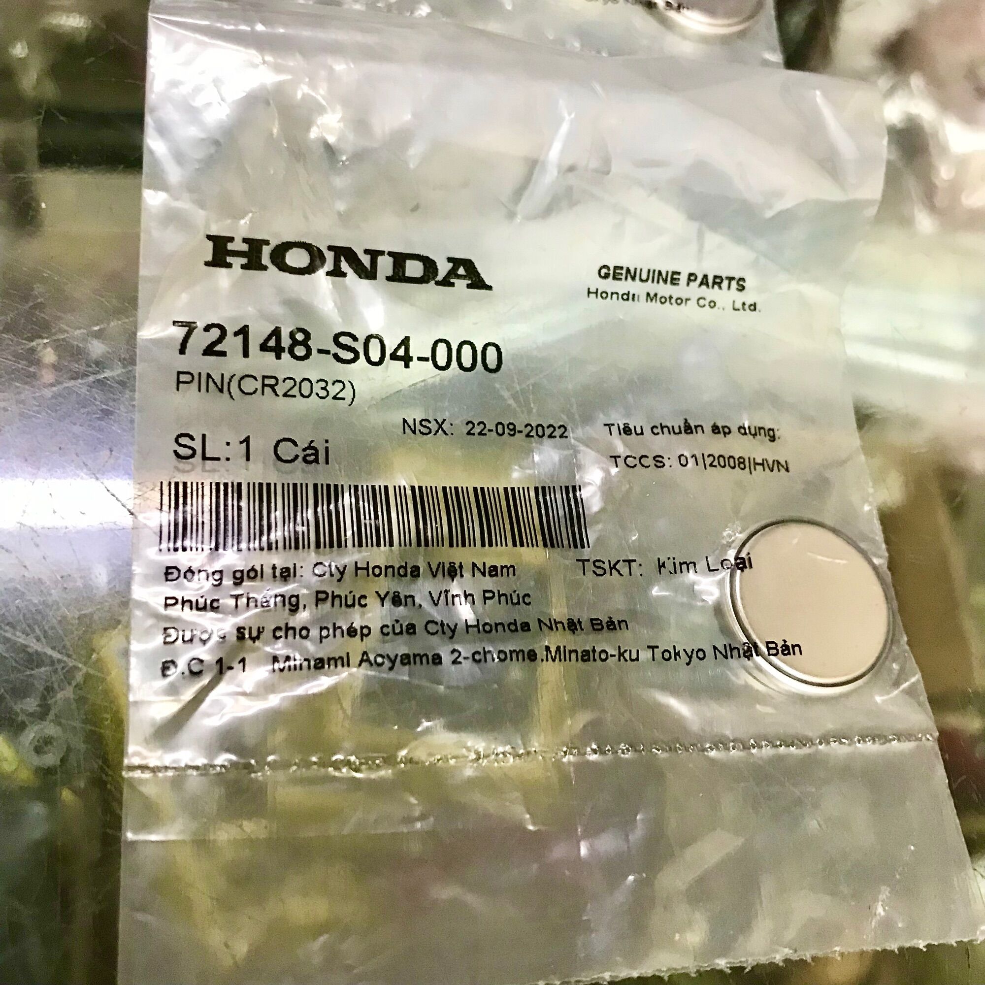Pin smartkey Honda SH, Vision, Airblade, Lead