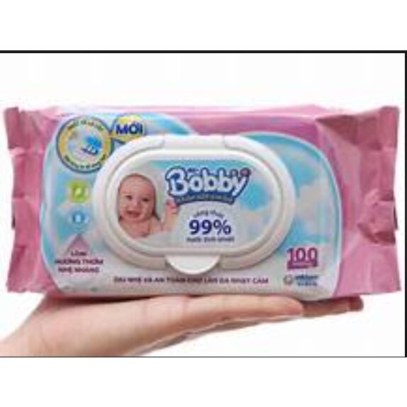 Combo 10 gói khăn ướt Bobby (100tờ)