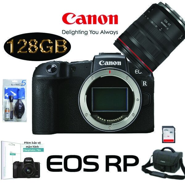 Canon | Eos Rp + Rf 24-105mm F4L Is Usm + Dslr Bag + 128Gb + Tripod Giá 45,892,600 Đồng*Miễn phí vận chuyển