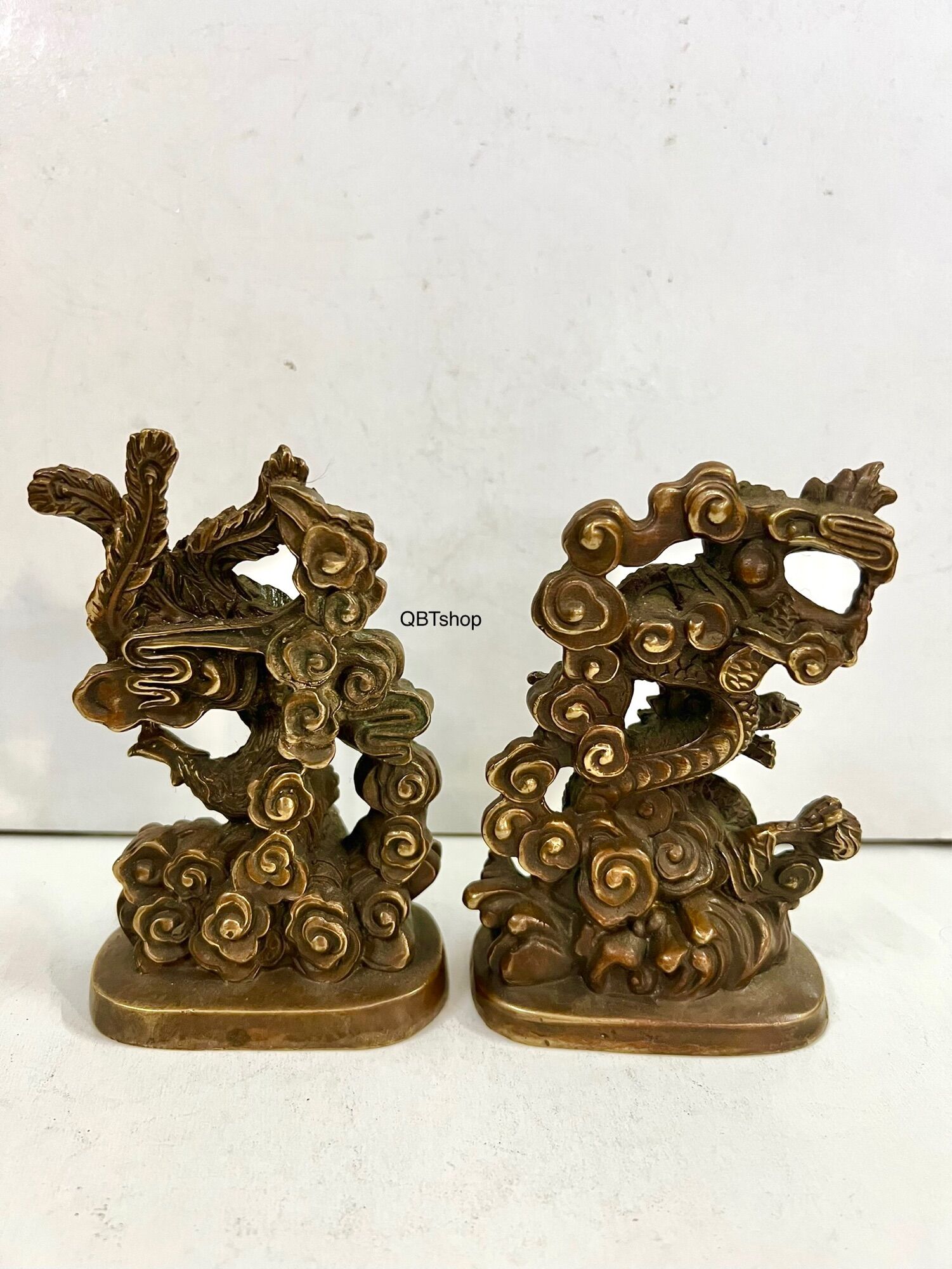 Cặp long phụng bằng đồng phong thuỷ