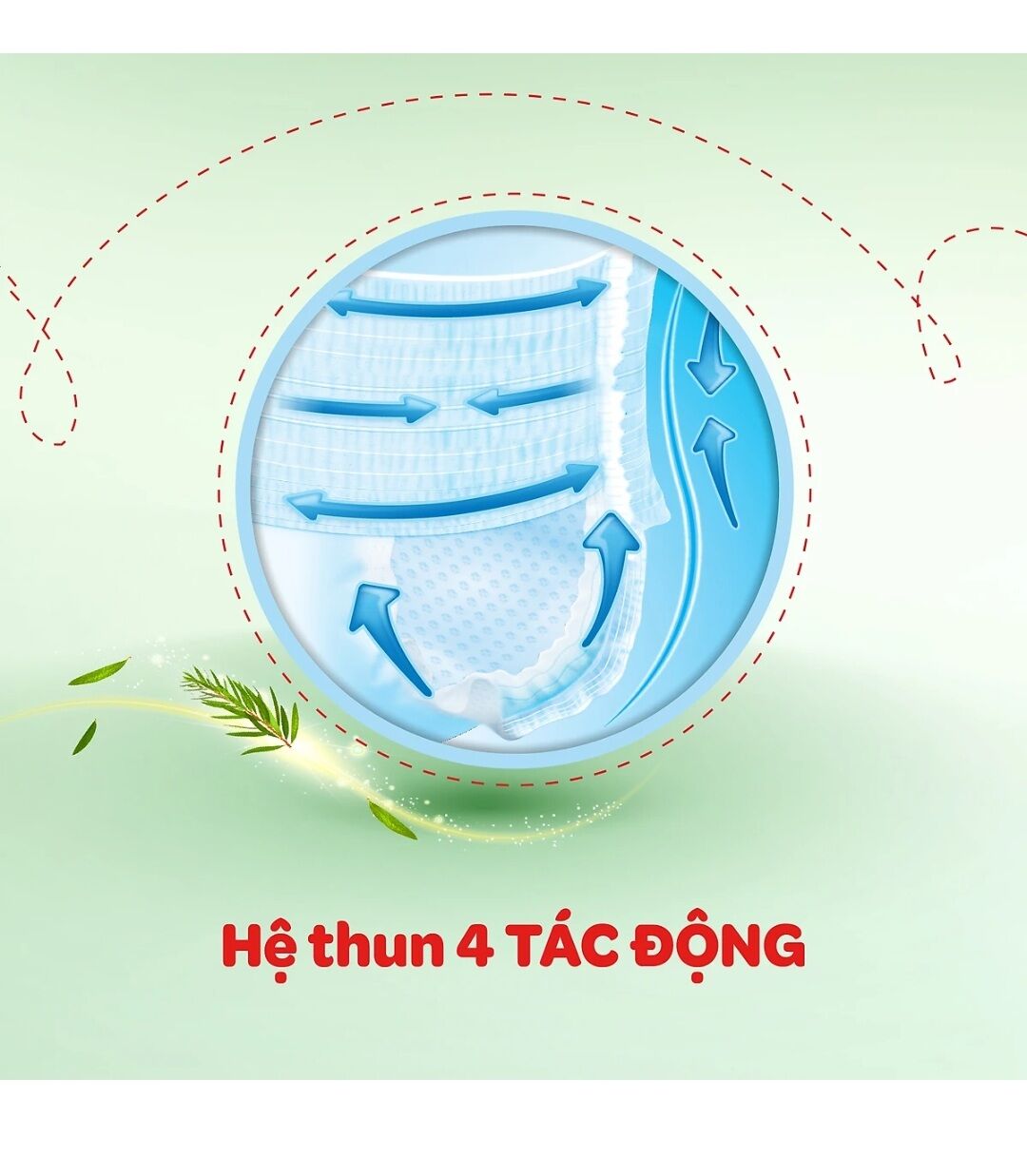 Tã dán Huggies Dry XXL56 Tràm trà
