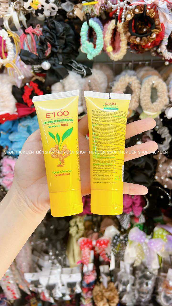 Sữa rữa mặt nghệ e 100 giúp mờ thâm ngừa mụn size nhỏ 50ml