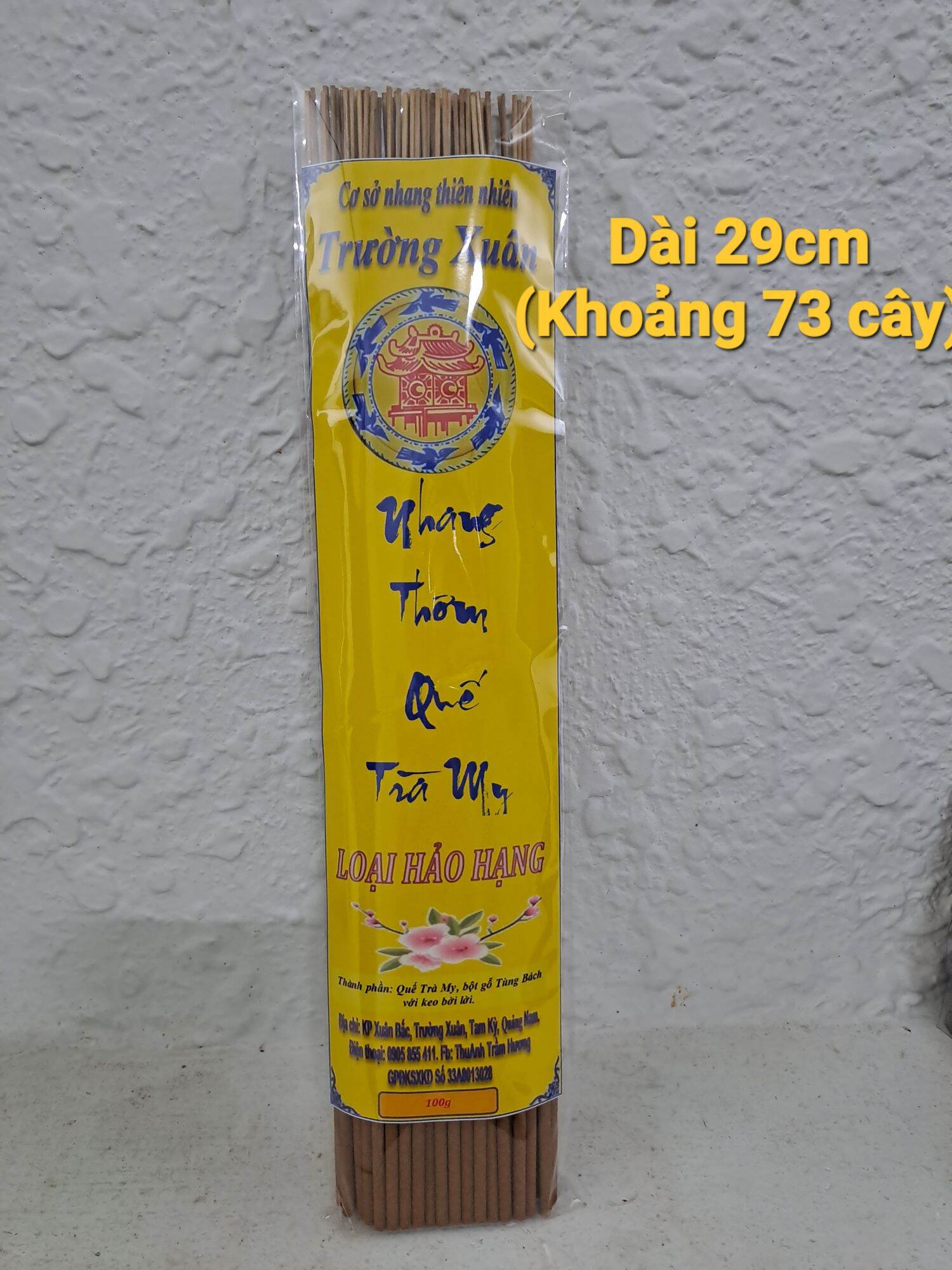 NHANG THƠM QUẾ TRÀ MY_Loại hảo hạng_Nhang quế thơm