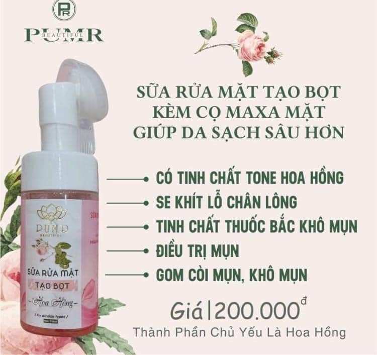 Sữa rửa mặt tạo bọt Pumr chính hãng