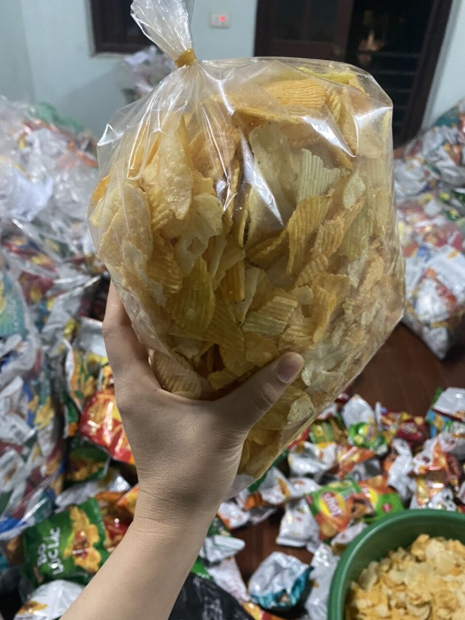 500gr bim bim khoai tây lays thái lan