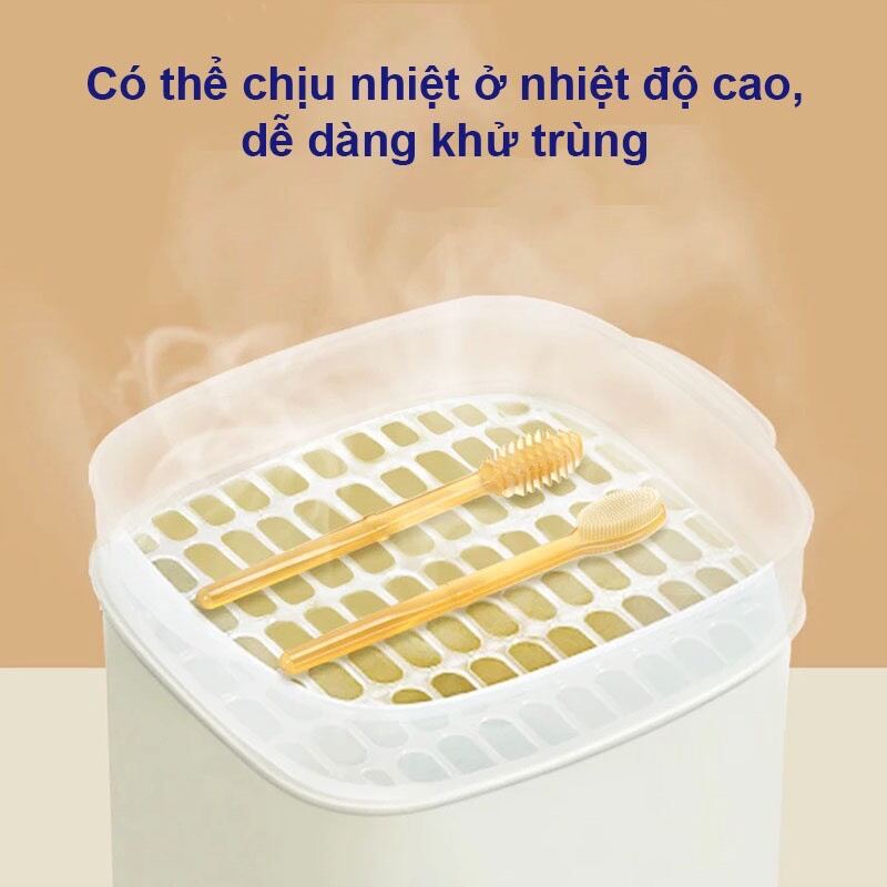 Set bàn chải và rơ lưỡi silicon cho bé