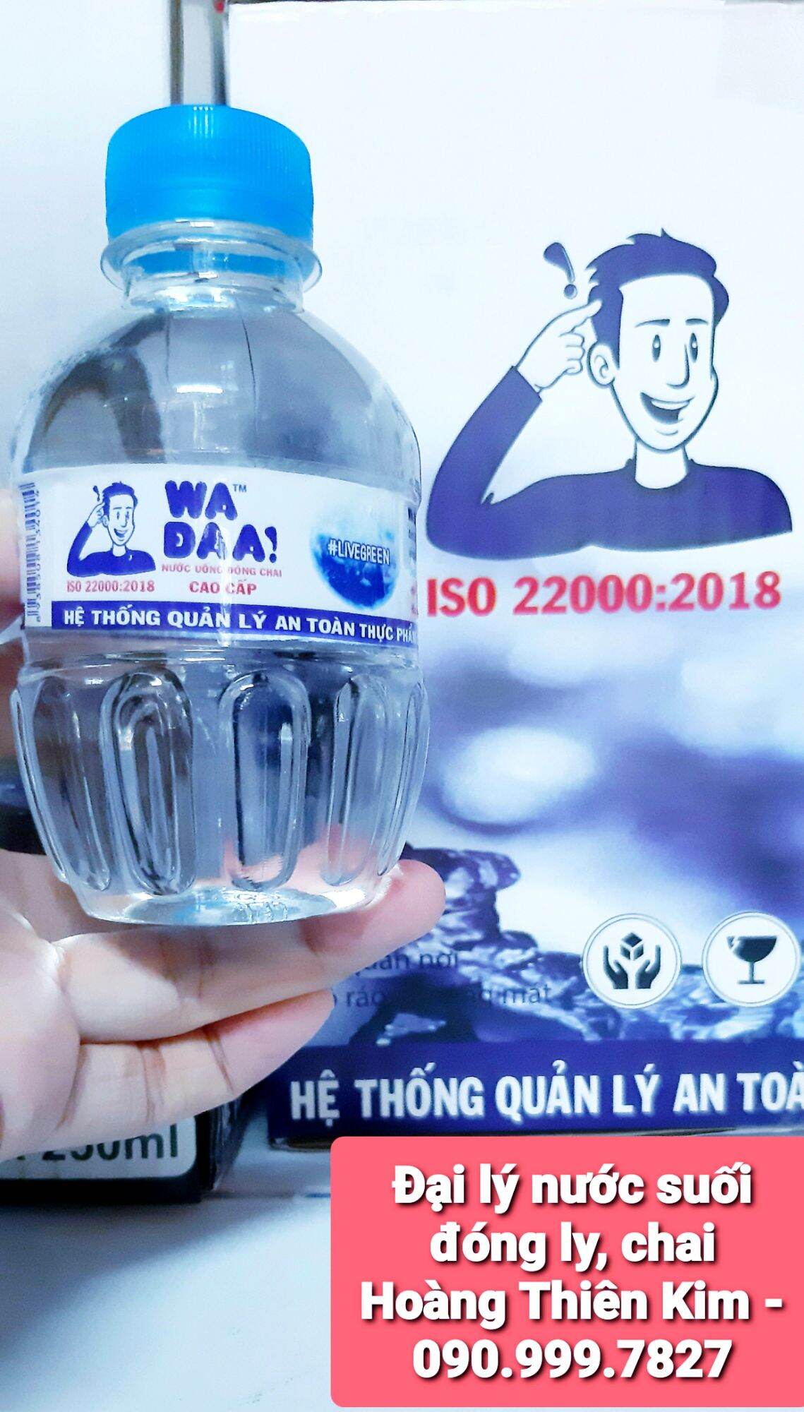 Nước suối đóng chai wada loại 48 chai - chai 250ml . trên 2 thùng lh shop .