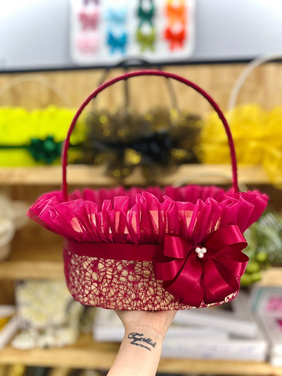 CUỘN LƯỚI NHỆN CÁC MÀU KT 50CM* 5 YARD