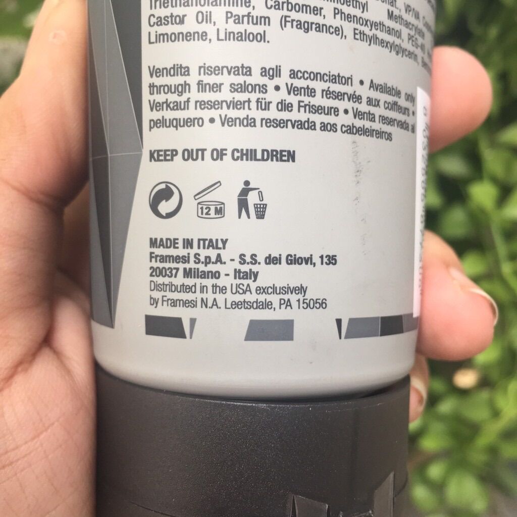 [HCM]GEL TẠO KIỂU SIÊU CỨNG FRAMESI Ý HARD FIX GEL 150ML