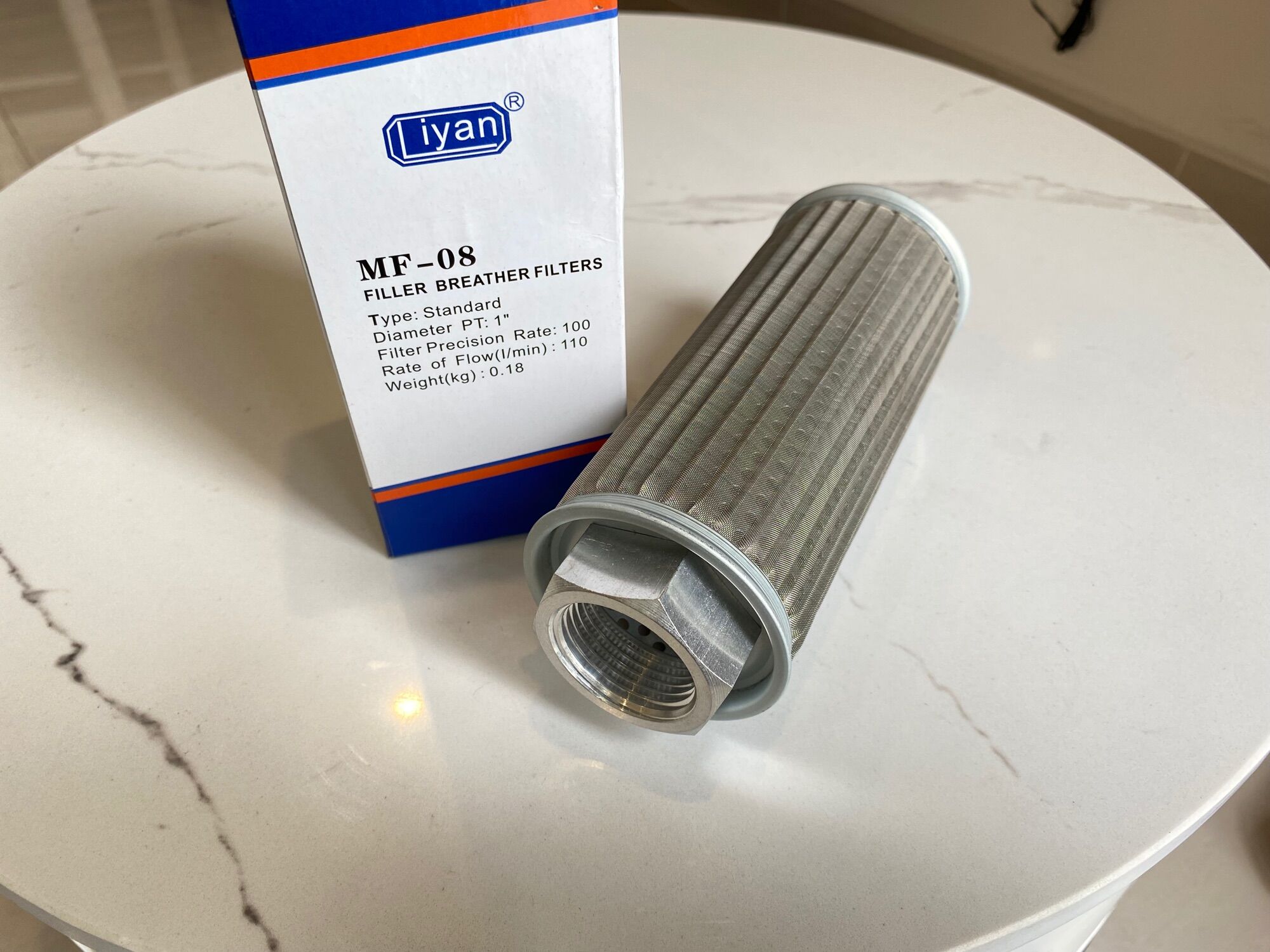 Lọc dầu thủy lực MF-08 ren 1” ( lỗ ren 30 - 33 mm )