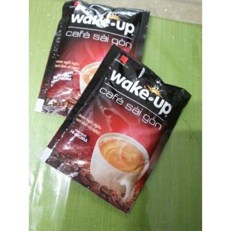 (1 BỊCH) Cafe wake up Sài Gòn 3 trong 1 (bịch 24 gói x 19g)