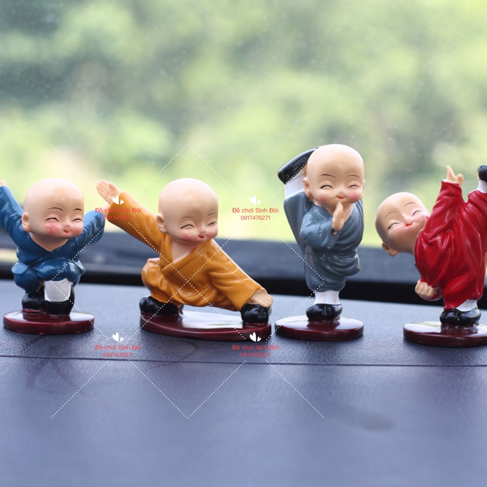 Mô hình 4 chú tiểu múa võ