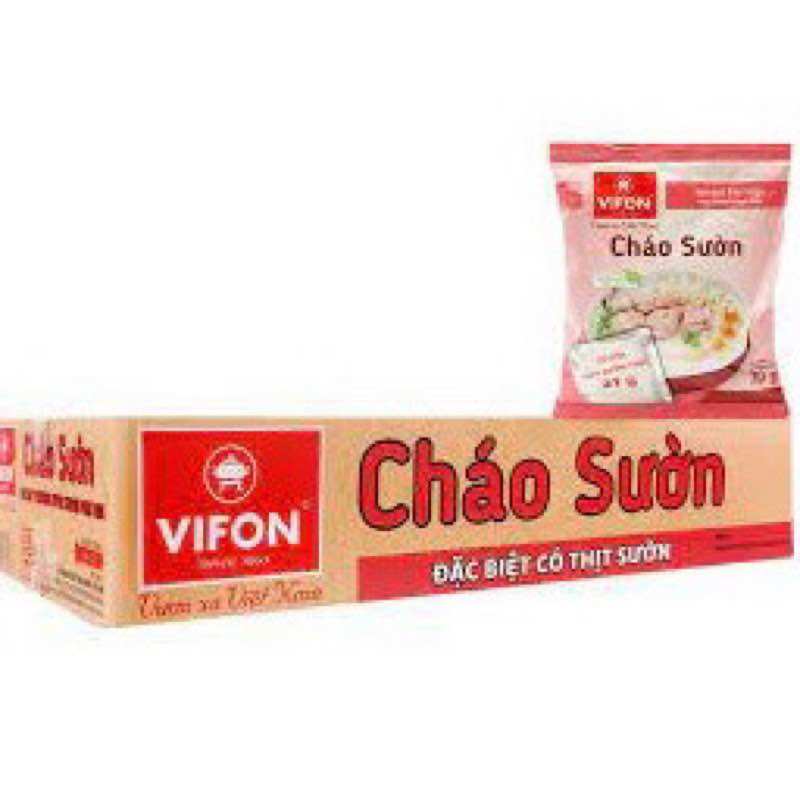 THÙNG 50 GÓI CHÁO THỊT GÀ VIFON CÓ GÓI THỊT 70G