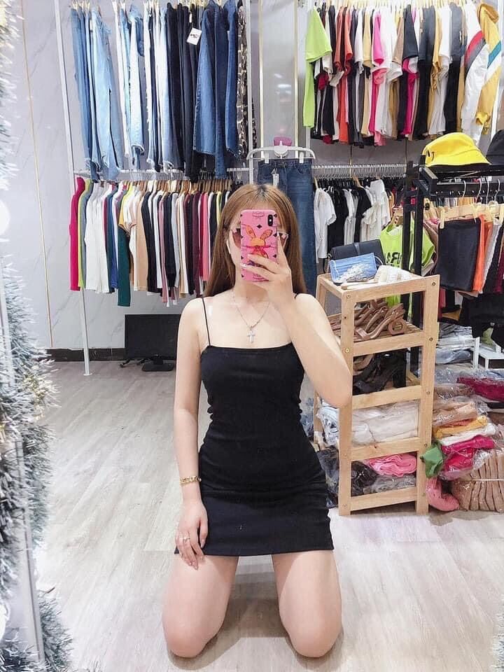 body 2 dây nữ thun zip