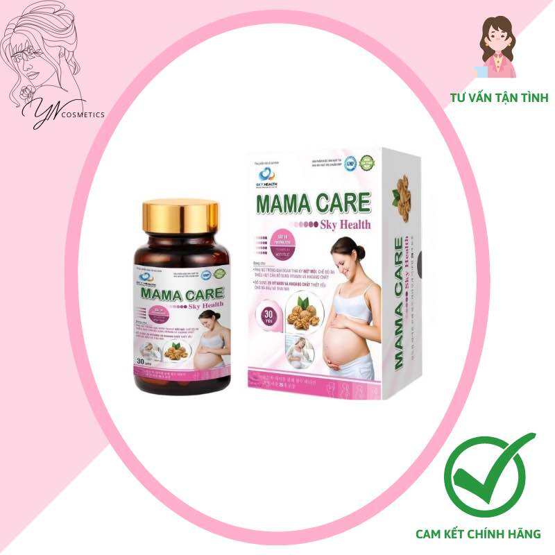 DHA Cho Bà Bầu Vitamin Tổng Hợp Mama Care SKY HEALTH Mẹ Bầu - Hộp 30 Viên