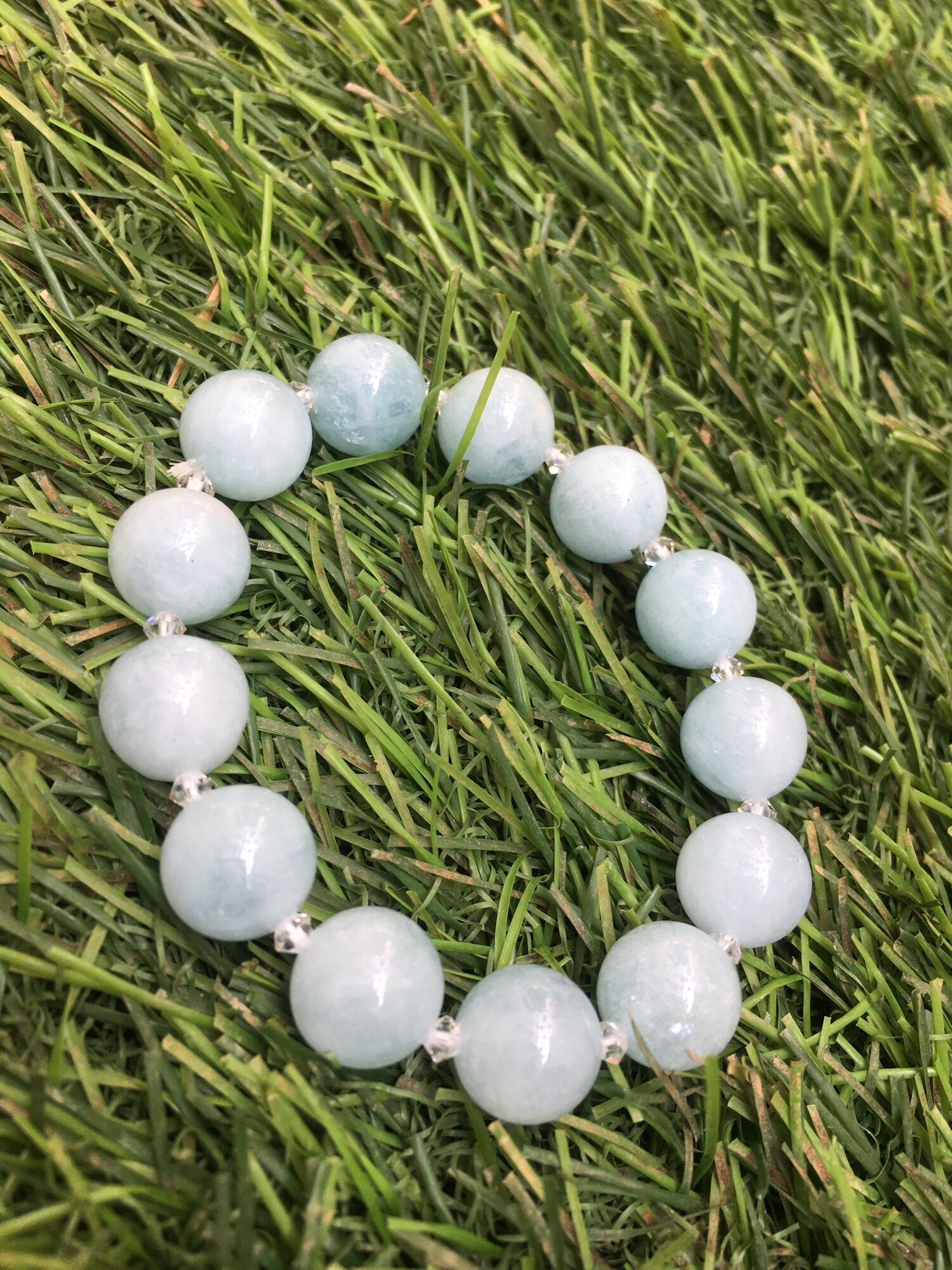 Vòng tay đá aquamarine