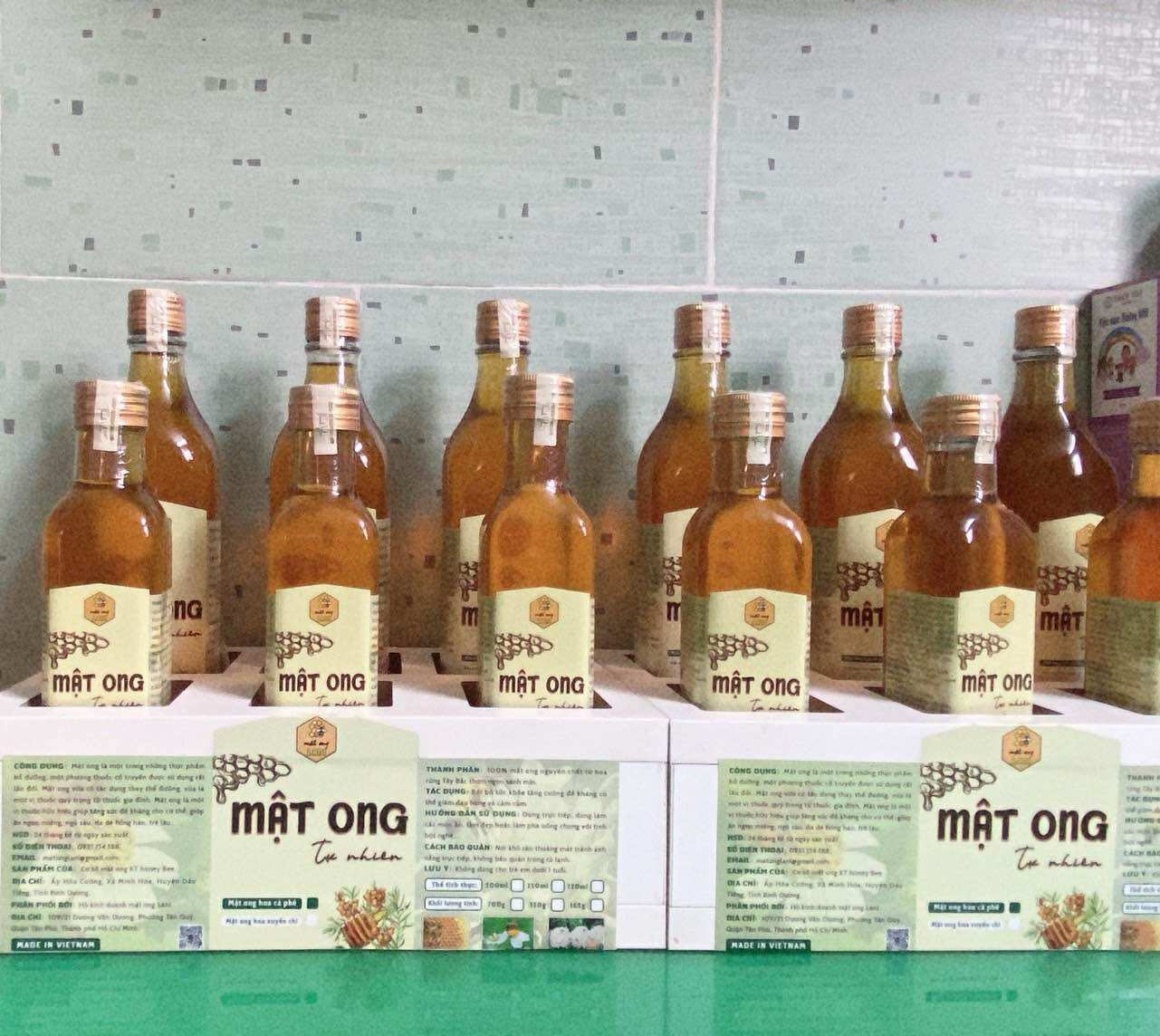Mật ong nguyên chất từ hoa rừng tây bắc ( Chai 500ml-250ml-120ml)