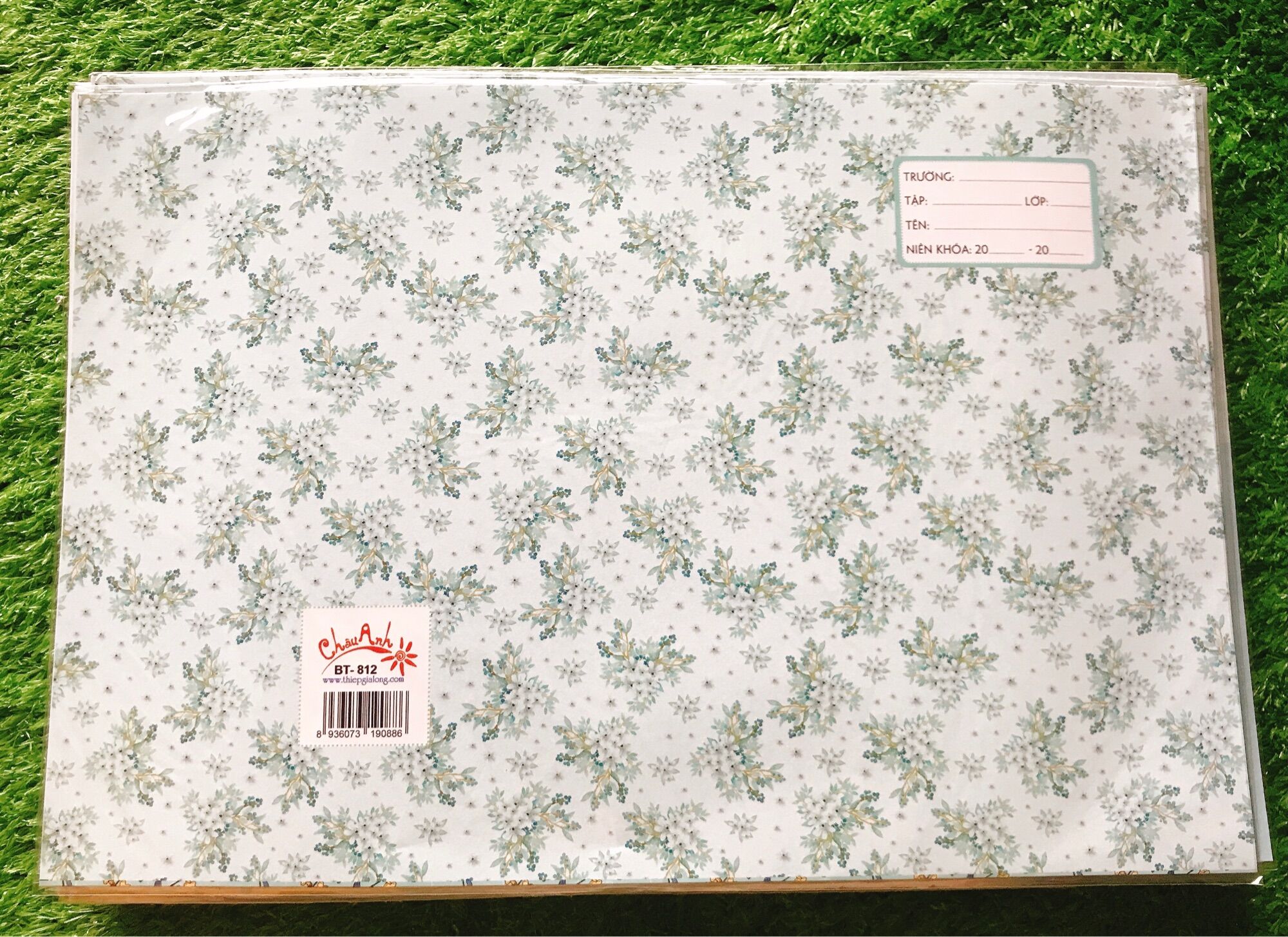 Giấy bao sách học sinh - Xấp 10 tờ giấy bao sách kích thước 30x40cm