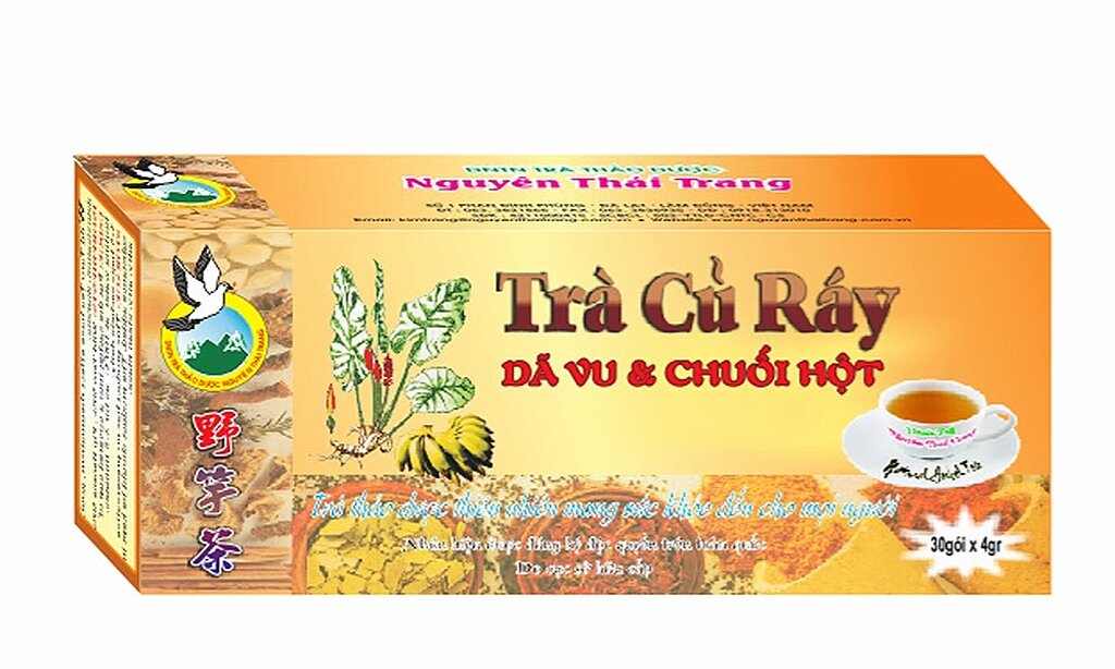 Trà củ ráy túi lọc nguyên thái trang hỗ trợ và giảm nguy cơ người bị gout.
