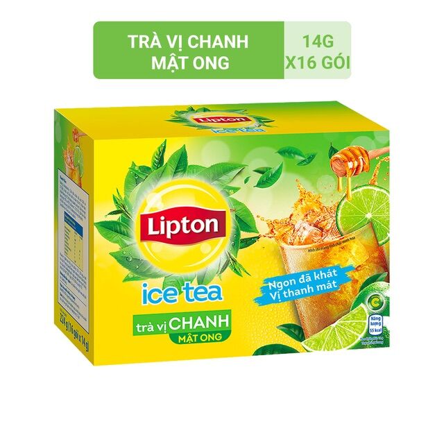 COMBO 16 GÓI TRÀ LIPTON HOÀ TAN VỊ CHANH/ĐÀO/XOÀI(NGẪU NHIÊN)