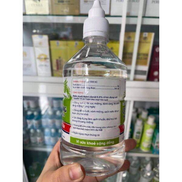 Nước Muối Súc Miệng Cửa Long Chai 500ml
