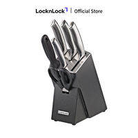 Bộ dao nhà bếp 7 món bằng thép không gỉ Lock&Lock CKK301 thiết kế sang trọng chắc chắn dễ dàng vệ sinh