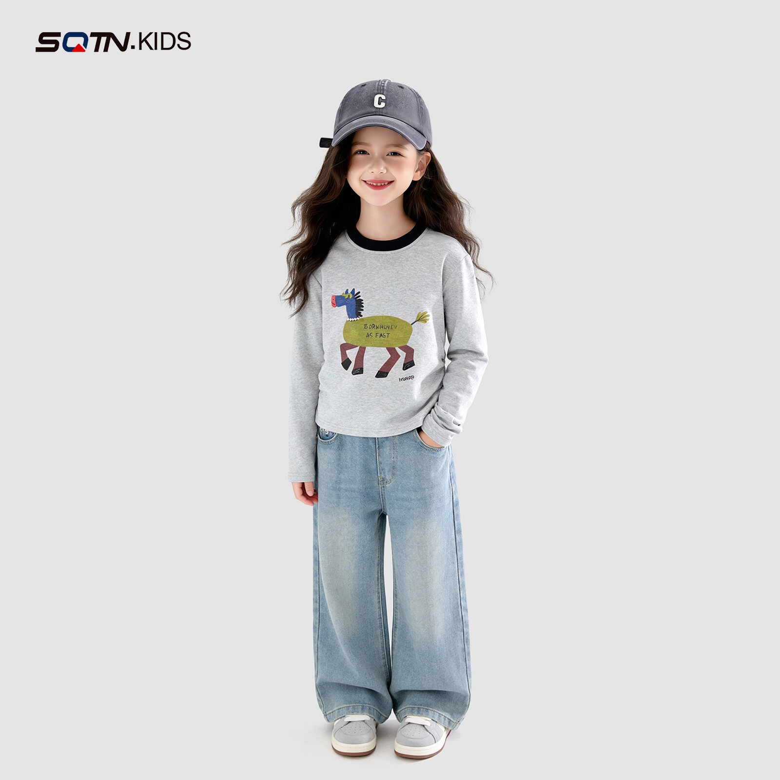 Fashionable Spring Clothing for Middle and Older Children Stylish and Cute T-shirt - 2