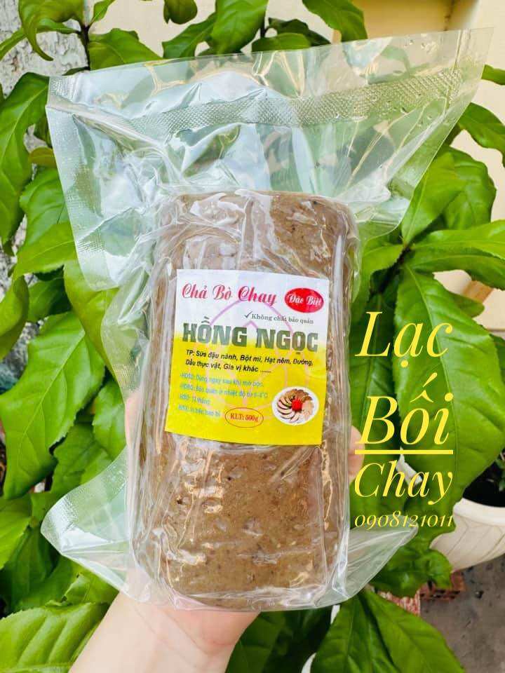 500g CHẢ BÒ CHAY HỒNG NGỌC/ Hàng lạnh ship hỏa tốc trong kv TPHCM/THC LẠC BỐI