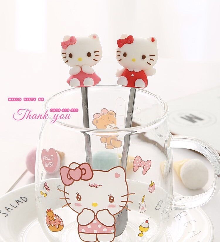 Muỗng thìa cafe Hello Kitty