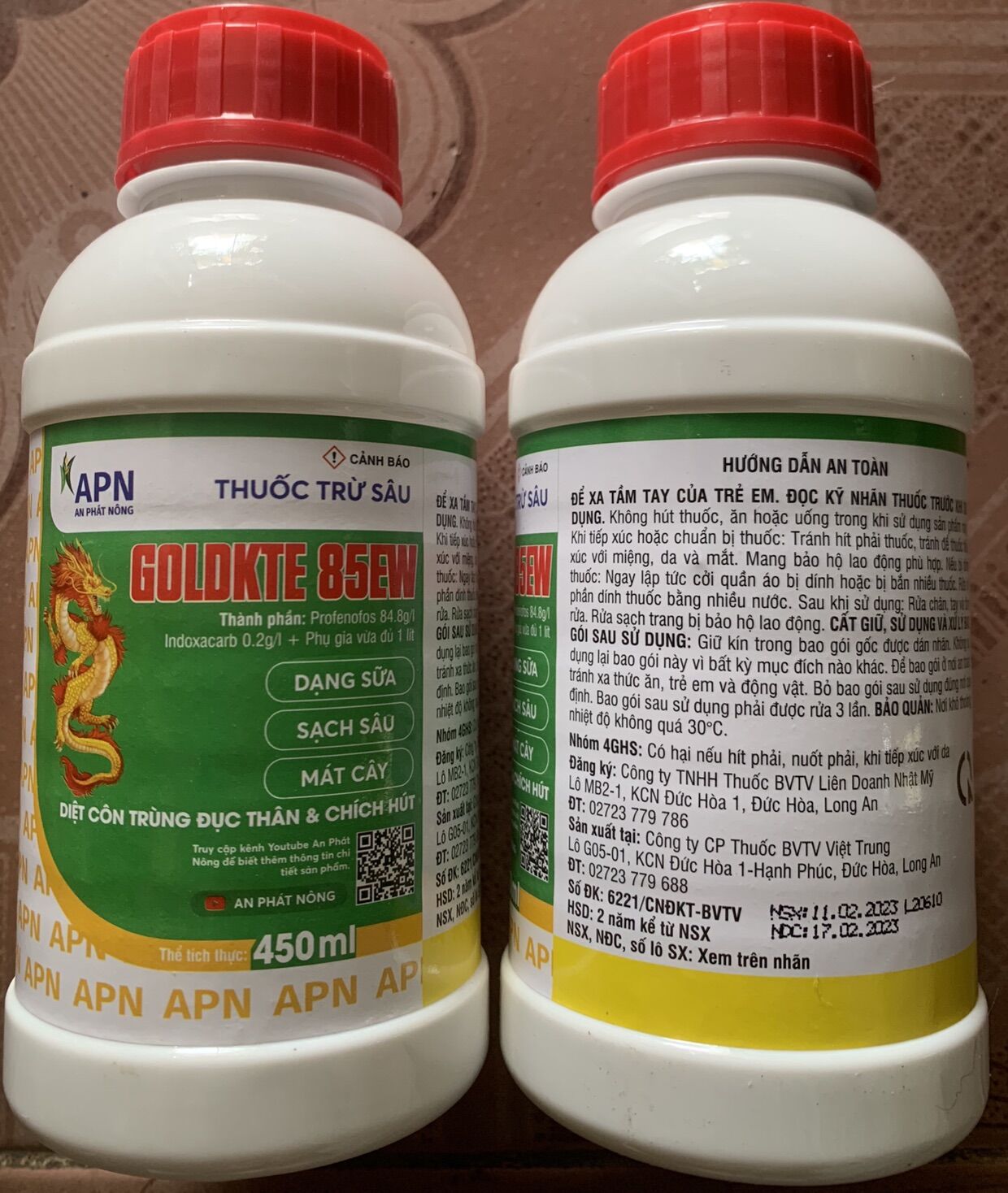 1 chai rồng lửa 450ml của An phát nông