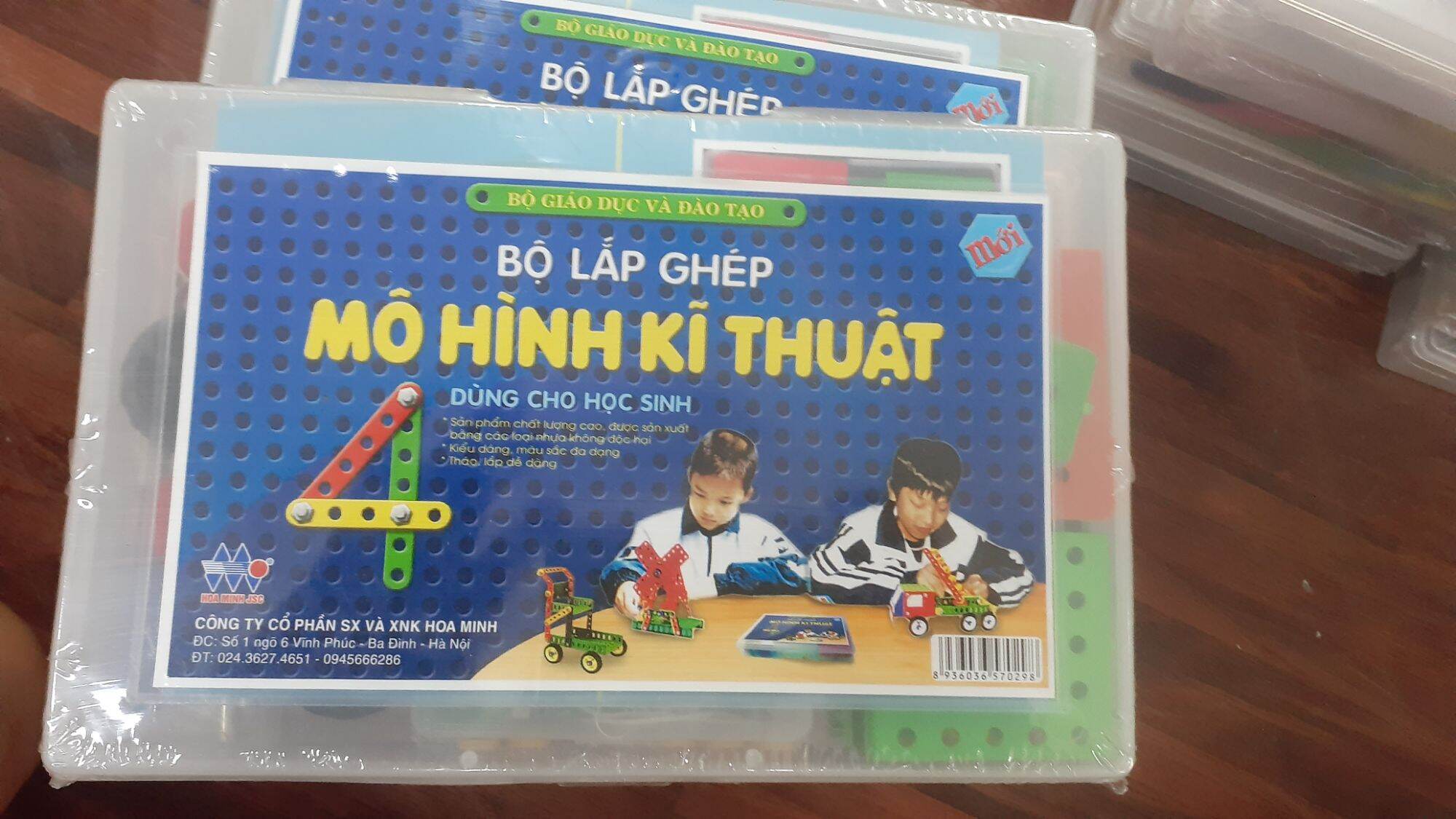 Bộ lắp ghép mô hình kĩ thuật lớp 4 Hoa Minh