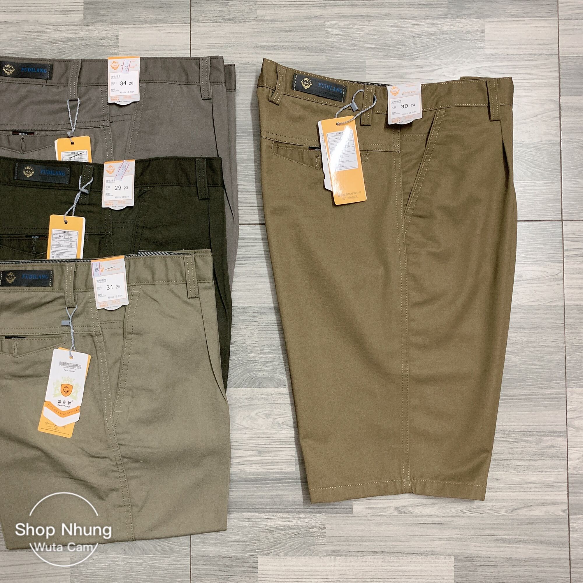 Quần ngố kaki thô nam trung niên hàng ngon bổ rẻ phom đẹp