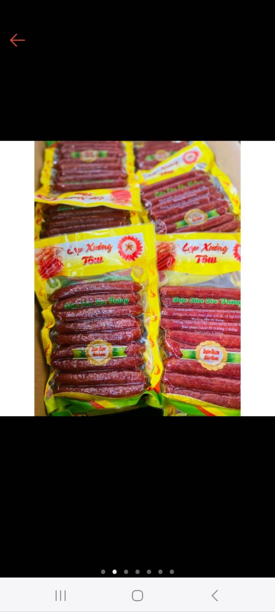 lạp xưởng tôm bịt 500g( giao hỏa tốc)