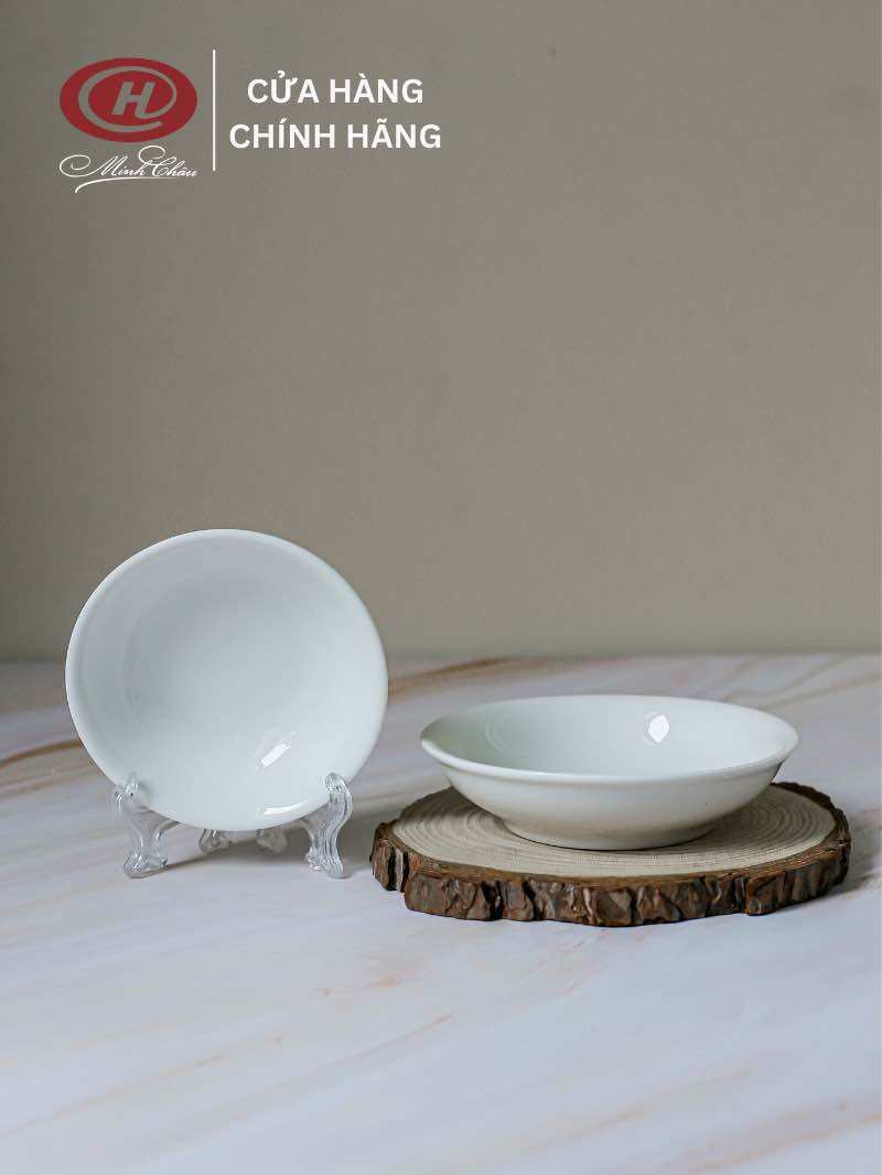 Đĩa chấm sứ Minh Châu - D01