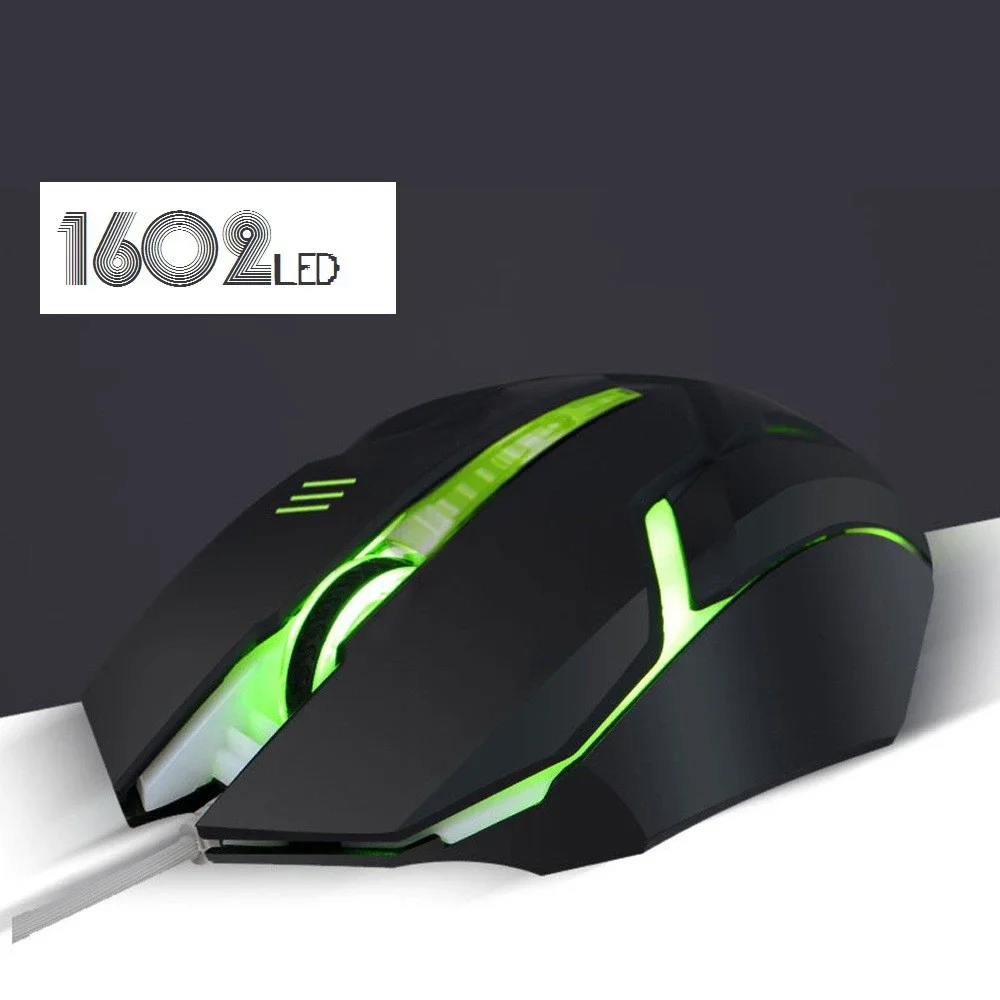 Chuột chơi Game R8 1602 đèn led nhiều màu 
