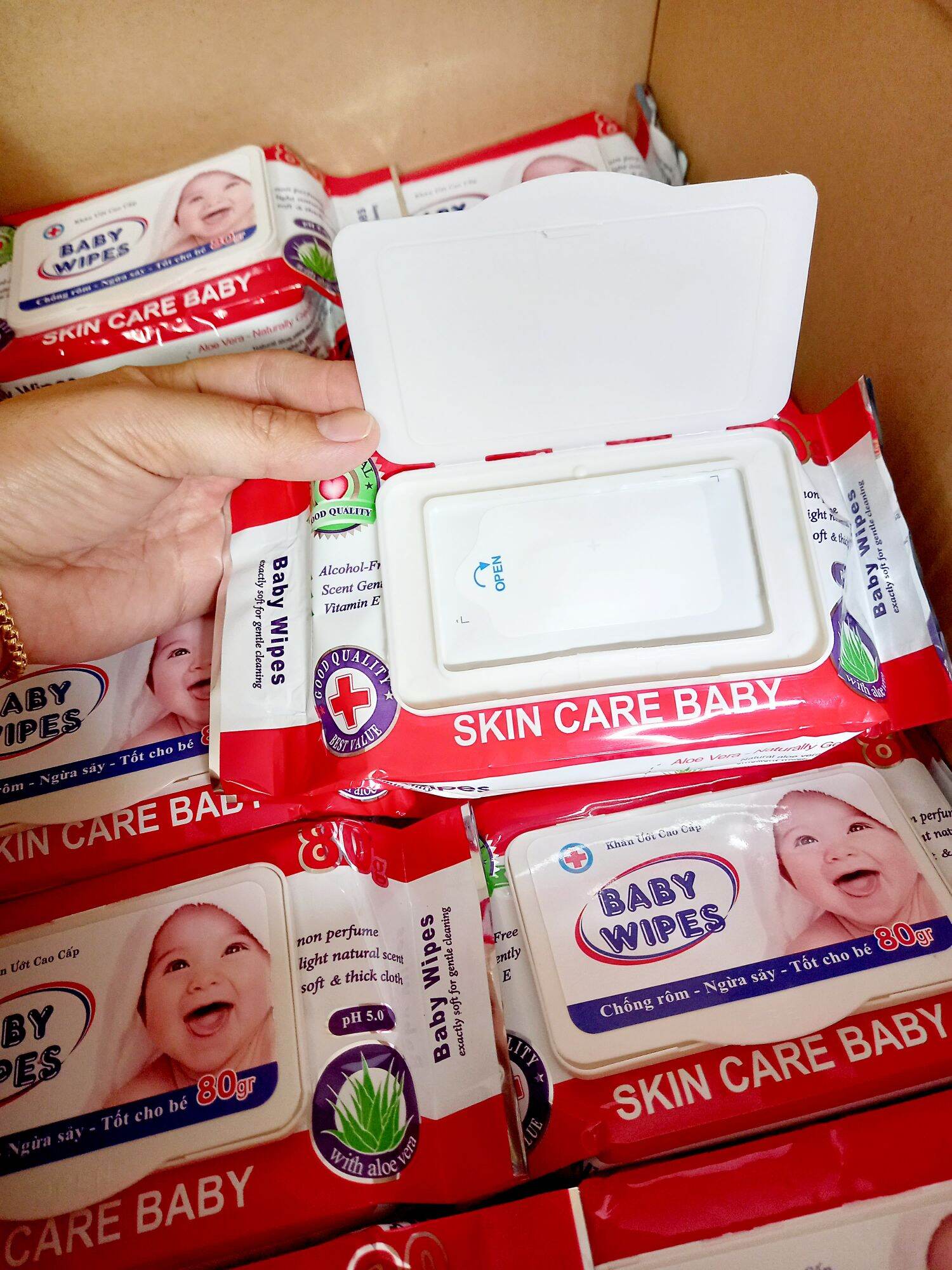 [Wholesale Price for 10 Packs] Baby Wipes 80g.