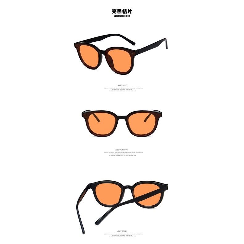 Kính Mát Gọng Oval Phong Cách Retro Hàn Quốc Nam Nữ