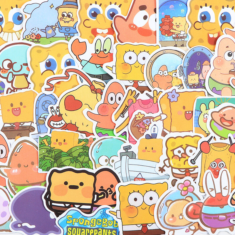 Set 100 miếng sticker hình dán chống nước