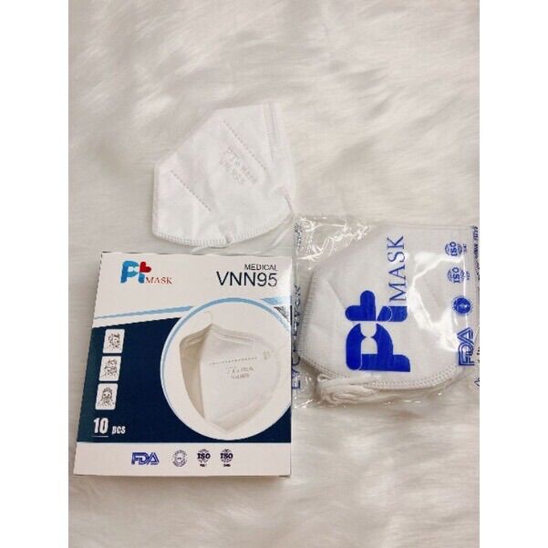 [Hộp 10 cái khẩu trang N95, 4 lớp] khẩu trang PT MASK VN95, N95