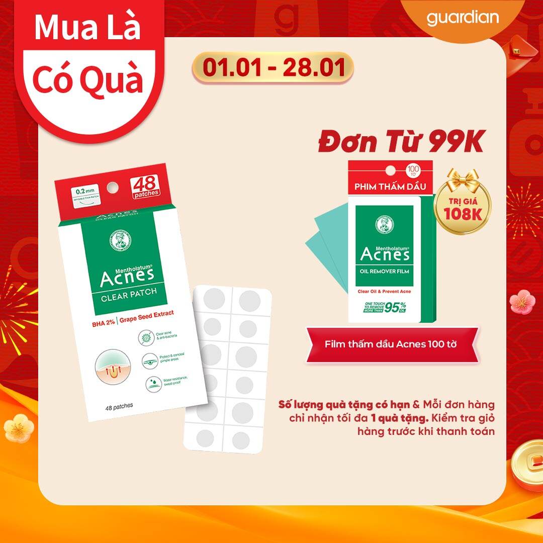 Miếng Dán Mụn Clear Patch Acnes 48 Miếng