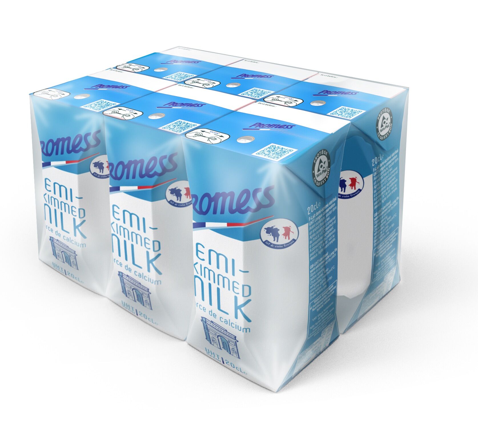 Thùng 24 hộp 200ml Ít Béo Promess - Pháp
