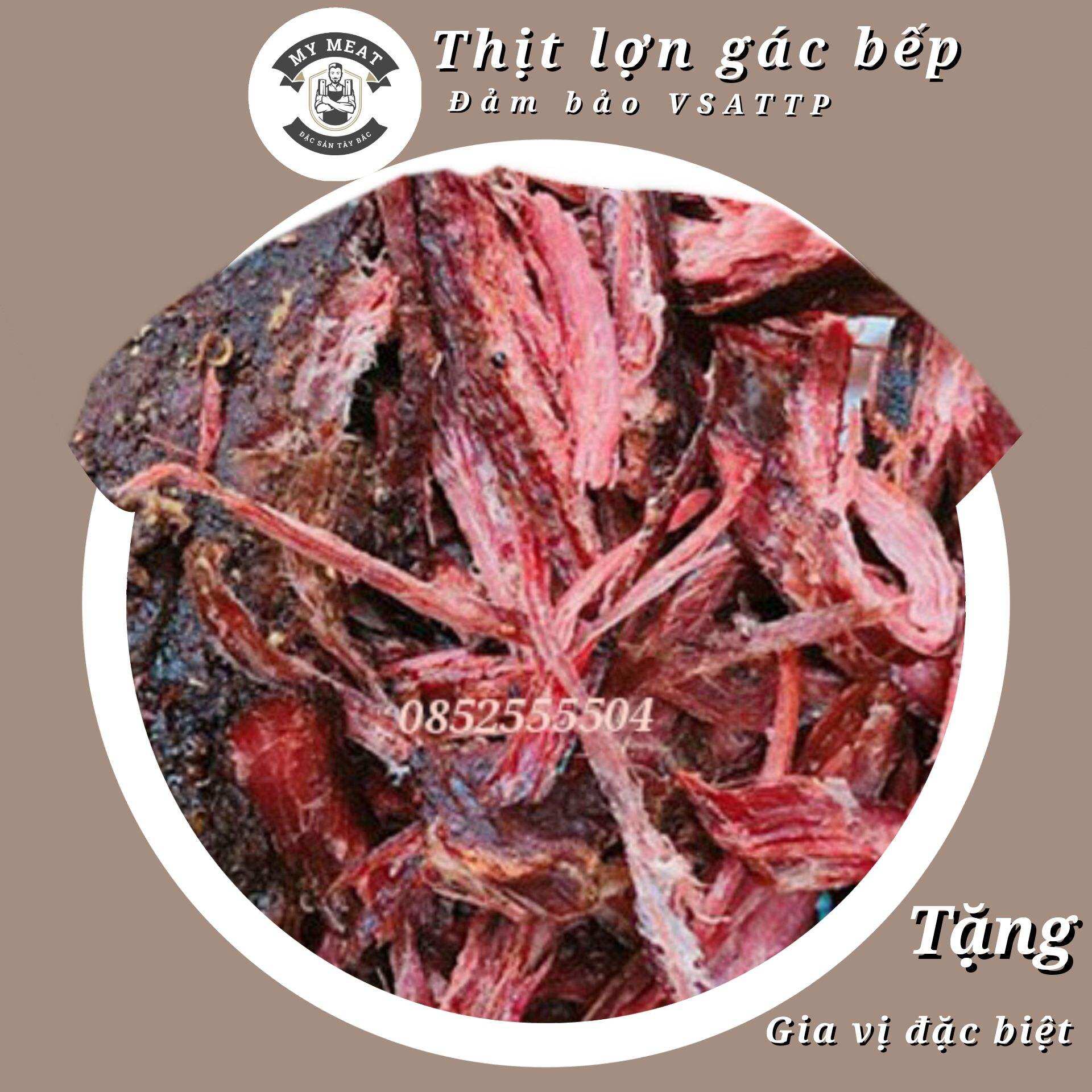 Thịt Lợn gác bếp  200gram - Làm từ 100% lợn đen(lợn mán)  ( có vsattp)